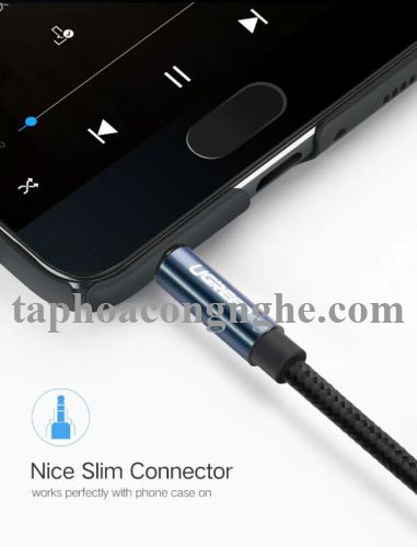 Ugreen 10689 5M màu Xanh Cáp âm thanh 2 đầu 3.5mm dương AV112 30010689